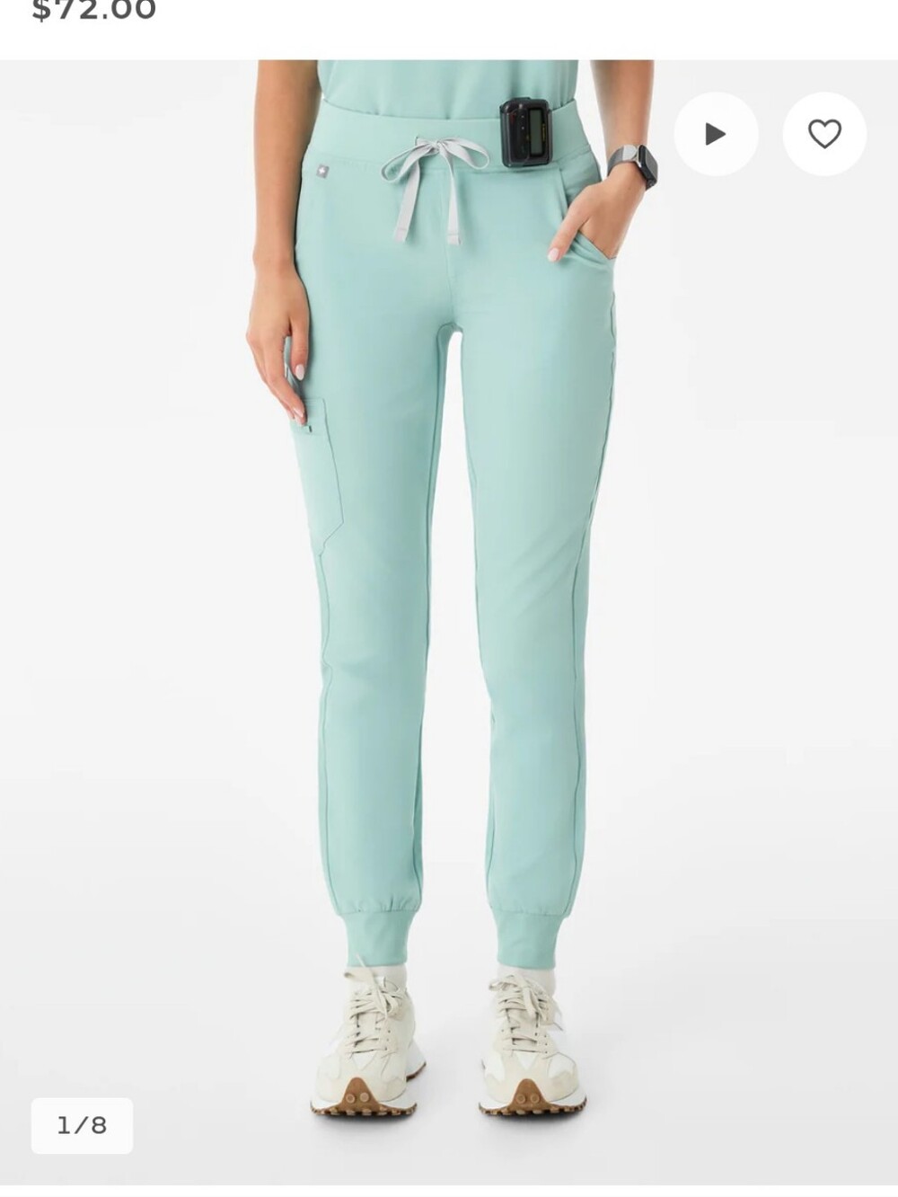 Figs Women’s Zamora Jogger Scrub Pants - Seaglass